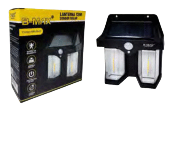 LANTERNA BMAX SENSOR SOLAR BM8529