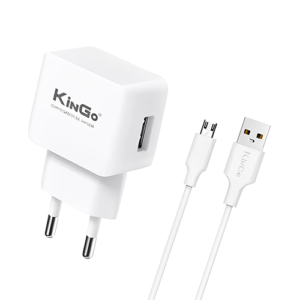 KIT CARREGADOR 1.2A V8 KINGO