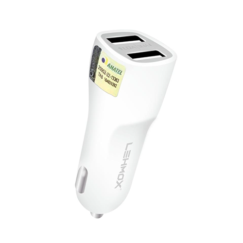 FONTE VEICULAR 2USB 3.1A LEHMOX LE-507FUNTE