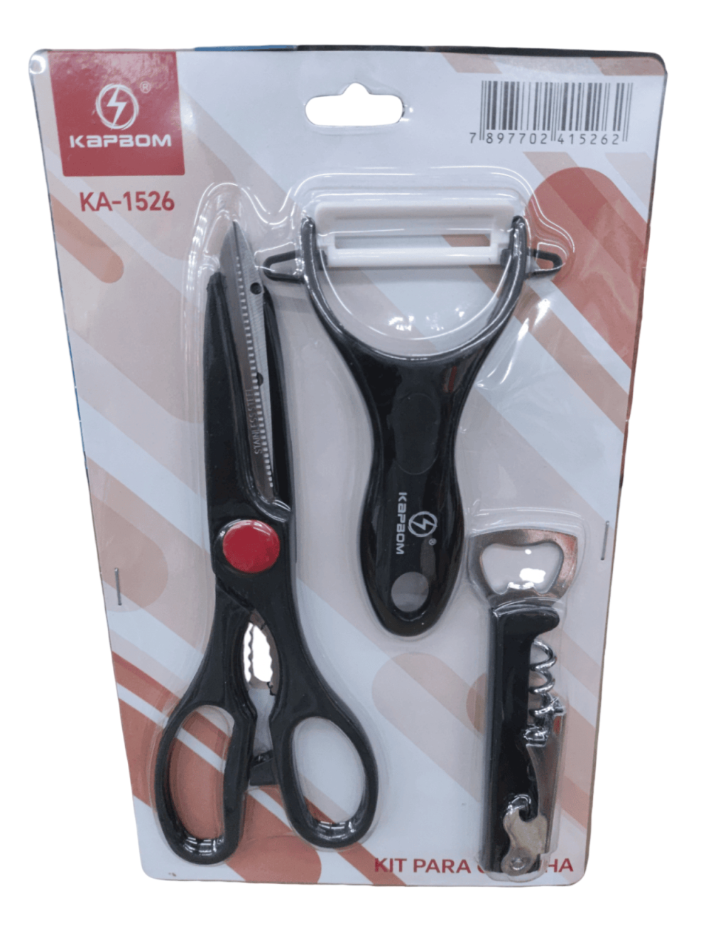 KIT COZINHA 3PÇS KAPBOM KA-1526