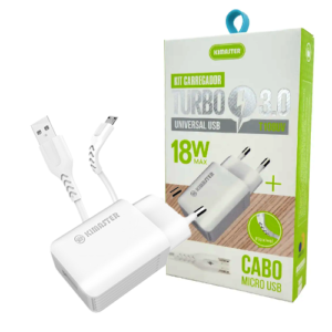 KIT CARREGADOR MICRO USB KIMASTER - T108UV