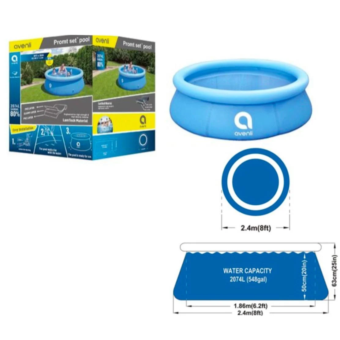 PISCINA INFLÁVEL BMAX BM-F1142