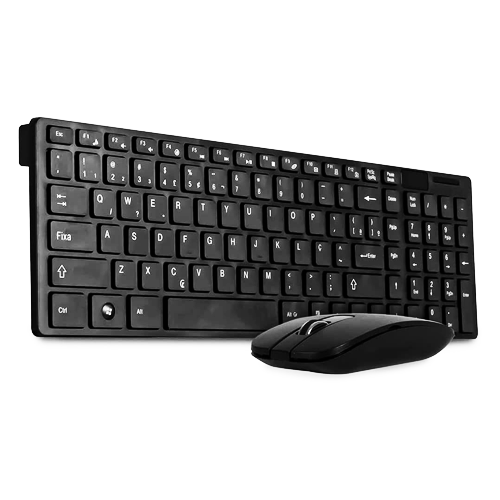 KIT TECLADO E MOUSE SEM FIO LEHMOX LEY-171