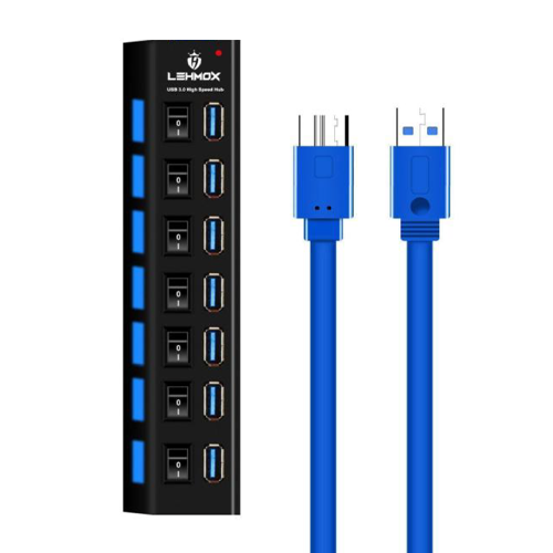 HUB 3.0 7USB LEHMOX LEY-199