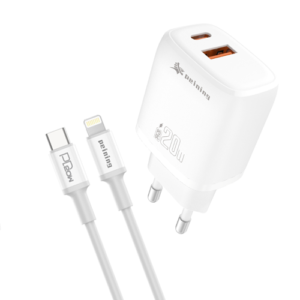 KIT CARREGADOR PD LIGHTNING 20W PEINING PEI-PD104-I