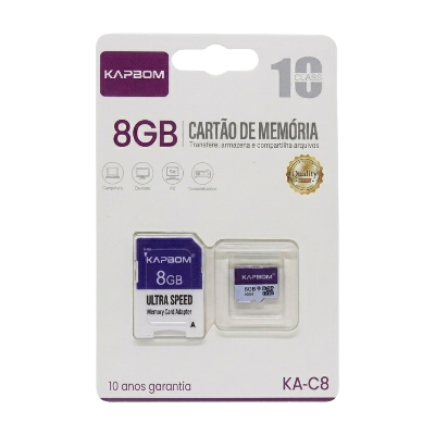 CARTAO MEMORIA KAPBOM 8GB KA-C8