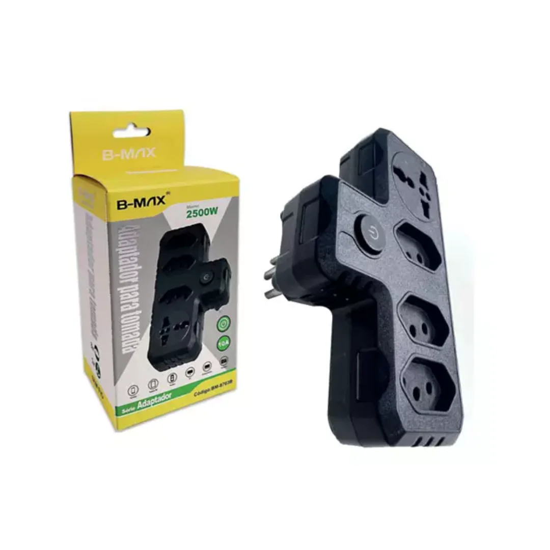 ADAPTADOR BMAX P/ TOMADA BM-8703B