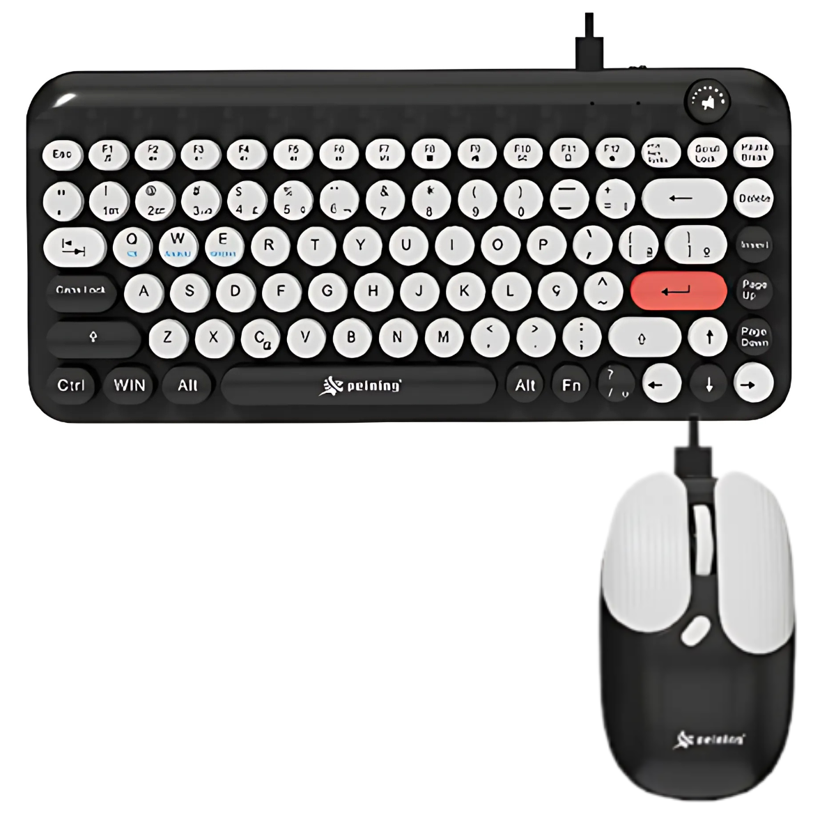KIT PEINING TECLADO/MOUSE SEM FIO PEI-MK02