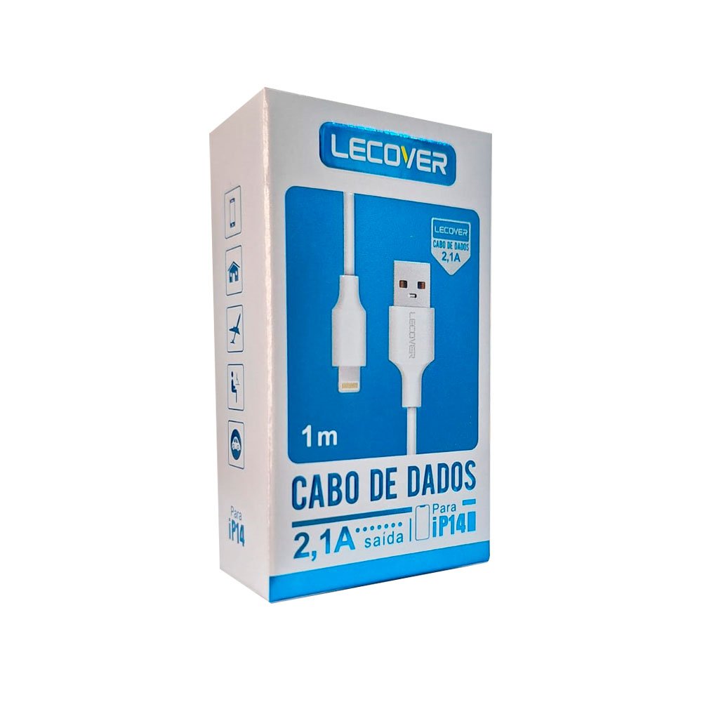CABO LECOVER IPHONE 14 - BRANCO