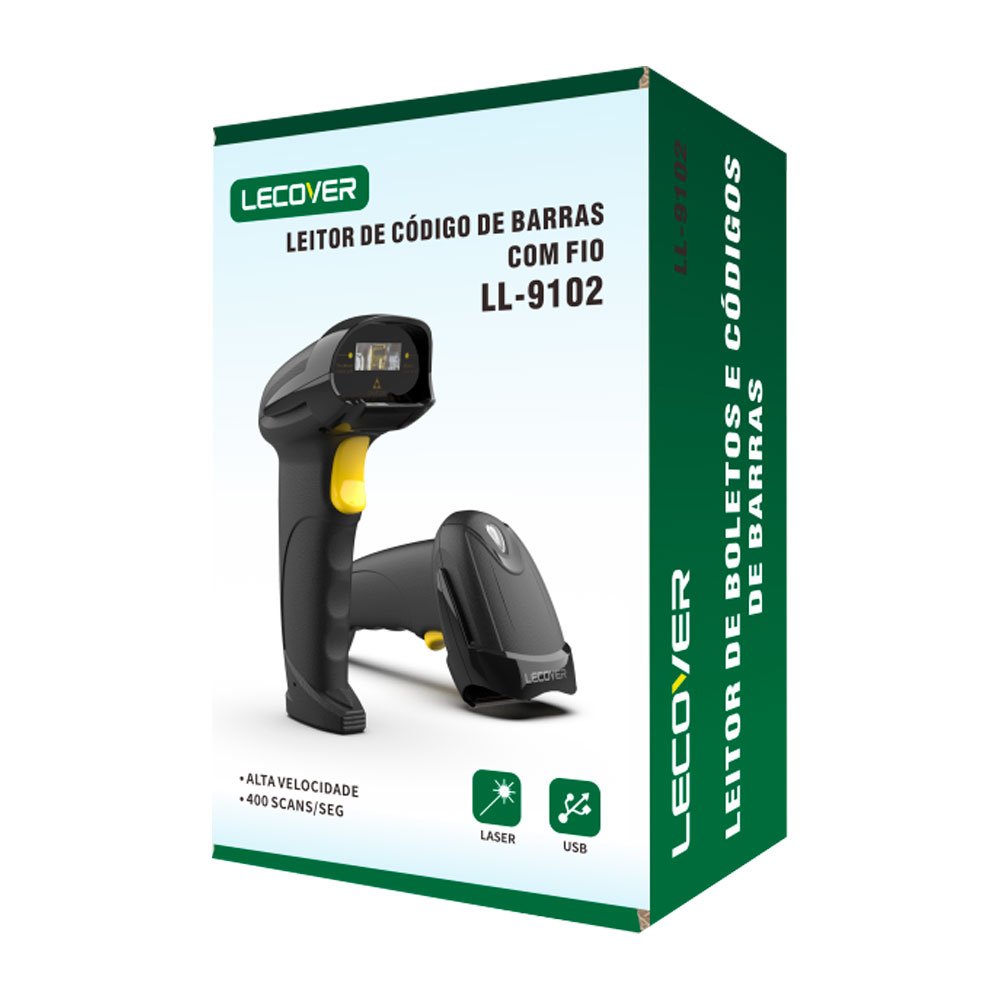 LEITOR LECOVER DE CODIGO DE BARRAS LL-9102