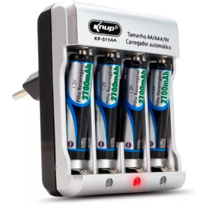 CARREGADOR KNUP PILHA KP-511AA