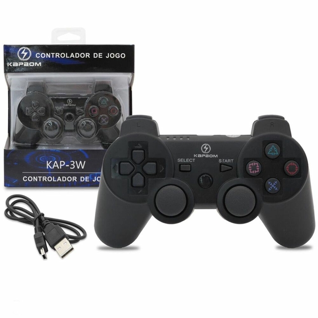 CONTROLE KAPBOM PS3 SEM FIO KAP-3W