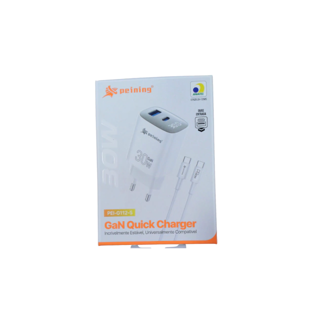 CARREGADOR PEINING 30W TYPE C PEI-G112-5