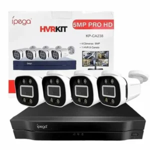 KIT KNUP/IPEGA NVR COM 4 CAMERAS KP-CA238
