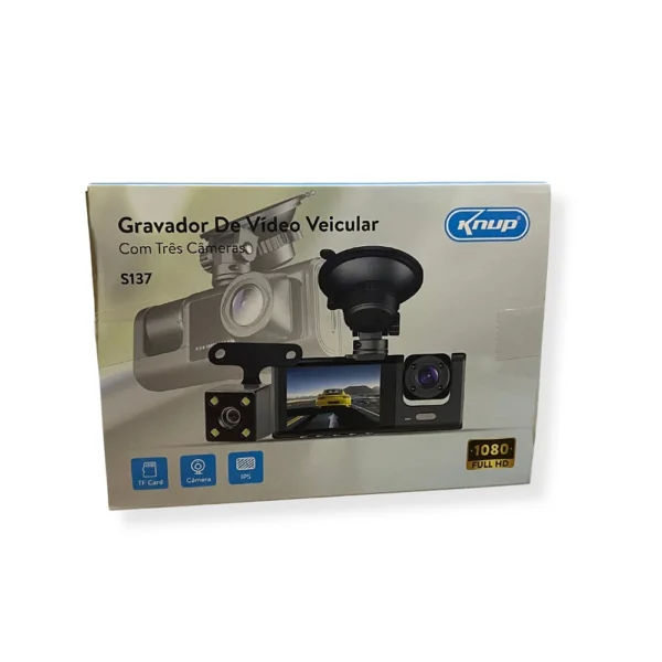 GRAVADOR KNUP DE VIDEOS VEICULAR KP-S137