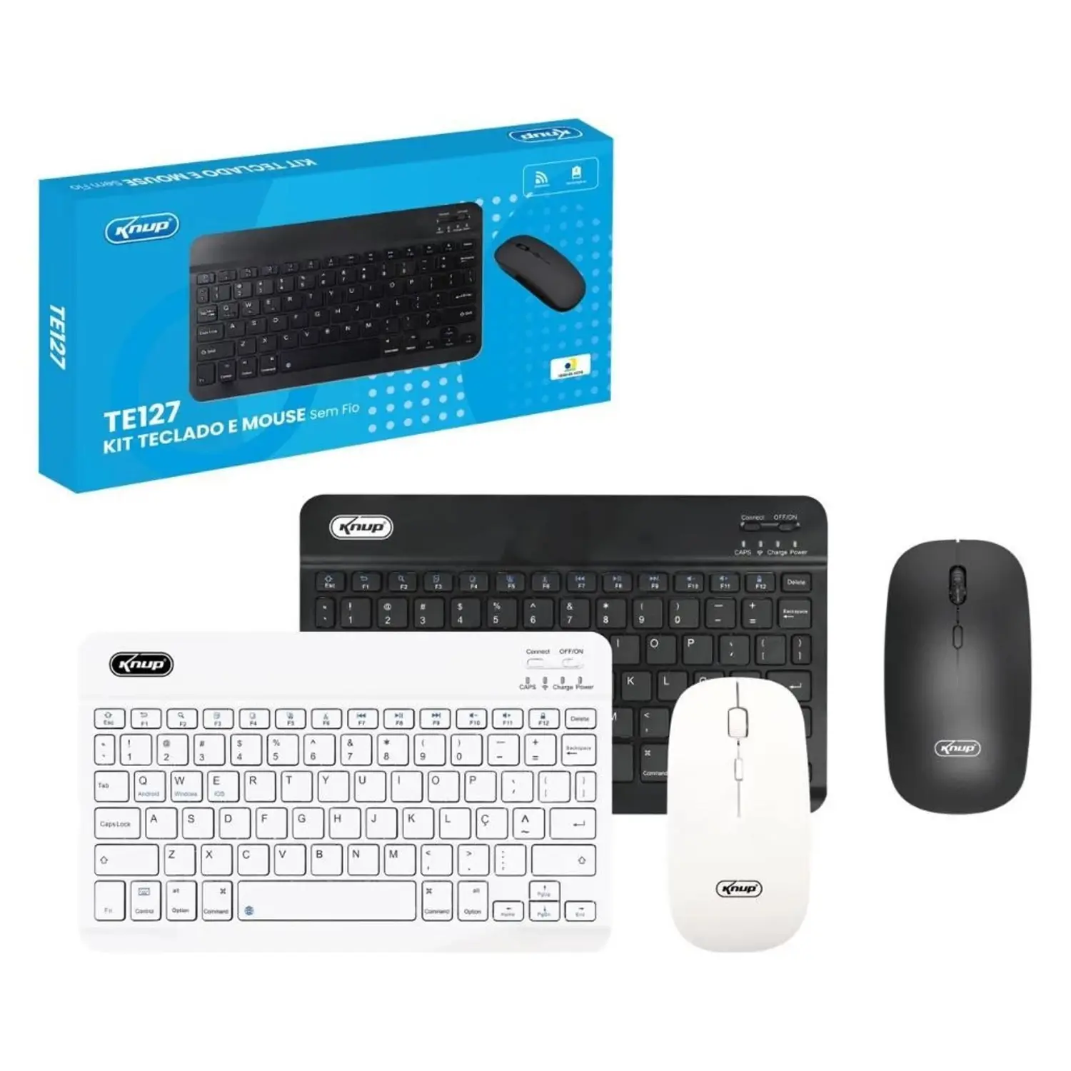 KIT KNUP TECLADO/MOUSE KP-TE127