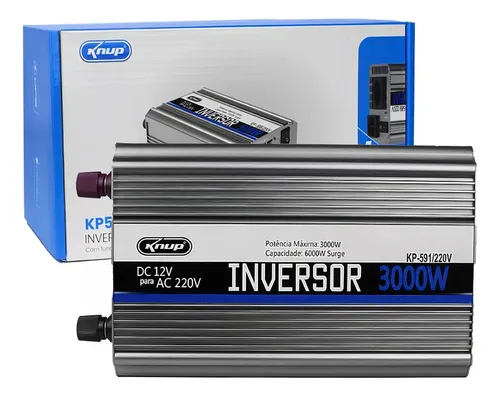 INVERSOR KNUP DE TENSAO 12V 220V/3000W KP-591/220V