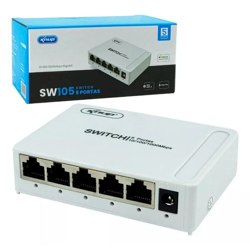 SWITCH KNUP 5 PORTAS KP-SW105