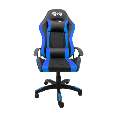 CADEIRA ELG GAMER SYRAX PRETO/AZUL CH36BKBL