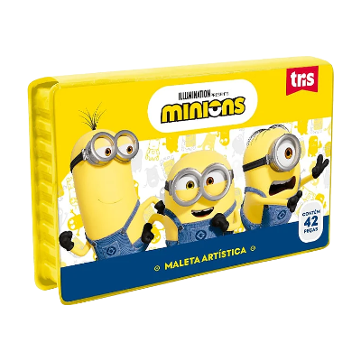 MALETA ARTISTICA MINIONS 42PCS 905666