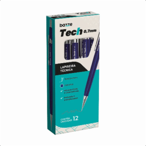 LAPISEIRA TECH BAZZE 0.7MM AZUL 12 UN 610047
