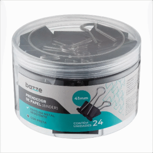 PRENDEDOR PAPEL BAZZE 41MM 24UN 618920
