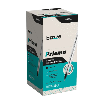 CANETA ESF BAZZE PRISMA 1.0 50UN 901392