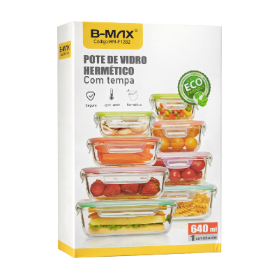 LANCHEIRA BMAX VIDRO BM-F1282