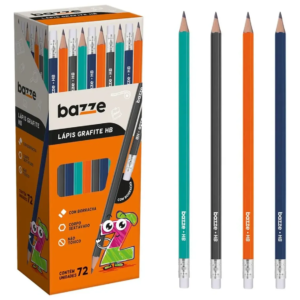 LAPIS/BORRACHA BAZZE HB CX 72UN 907738