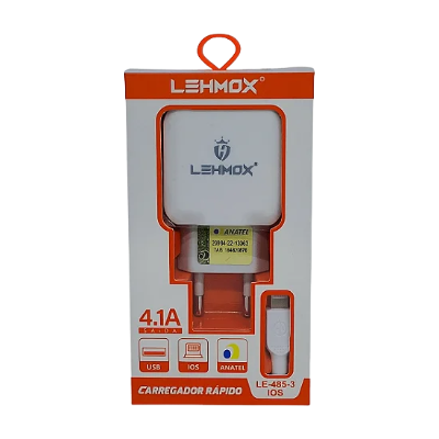 CARREGADOR LEHMOX IOS 4.1 LE-488-3