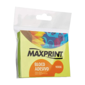 BLOCO ADESIVO MAXPRINT NEON GRANDE VERDE 743421