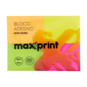 BLOCO ADESIVO MAXPRINT NEON PEQUENO 741705