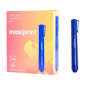 MARCADOR PERMANENTE MAXPRINT AZUL CX12UN 709070