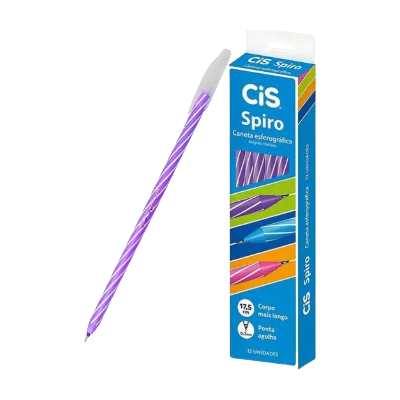 CANETA ESF CIS SPIRO 0.7 ROXA-520613