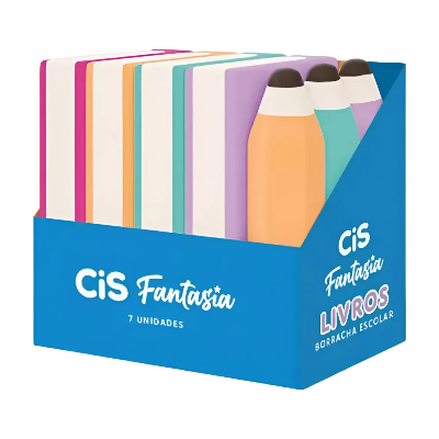 BORRACHA CIS FANTASIA LIVROS+LAPIS-57711