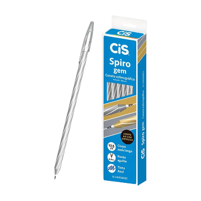 CANETA ESF CIS SPIRO GEM 0.7 PRATA-520621