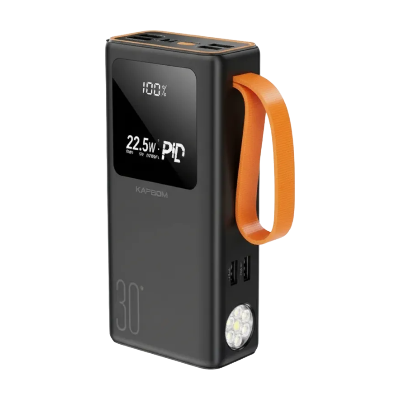 CARREGADOR PORTATIL KAPBOM C/ LANTERNA 30000MAH KA-9581