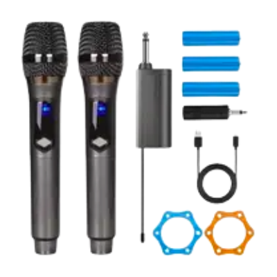 MICROFONE KAPBOM SPEAKER DUPLI S/ FIO KA-M93