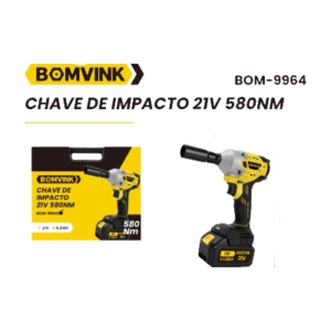CHAVE DE IMPACTO 21V 580NM BOMVINK BOM-9964