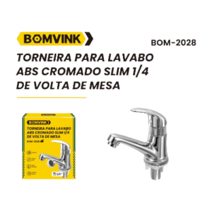 TORNEIRA PARA LAVABO ABS CROMADO BOMVINK BOM-2028