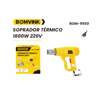 SOPRADOR TÉRMICO 1600W 220V BOMVINK BOM-9560