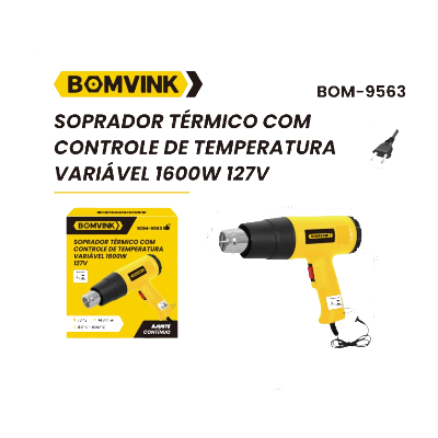 SOPRADOR TÉRMICO 1600W 127V BOMVINK BOM-9563