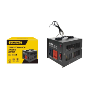 TRANSFORMADOR 3000VA BIVOLT BOMVINK BOM-9304