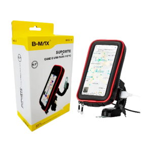 SUPORTE BMAX DE MOTO COM CARREGADOR BMG-19