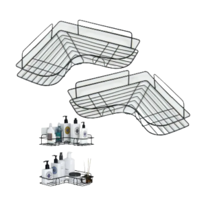 SUPORTE PRATELEIRA PARA BANHEIRO PORTA DE CANTO BOMVINK BOM-2306