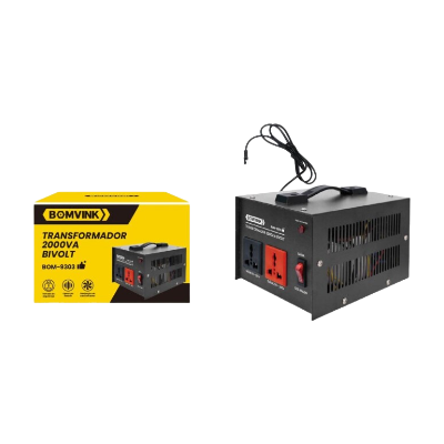 TRANSFORMADOR 2000VA BIVOLT BOMVINK BOM-9303