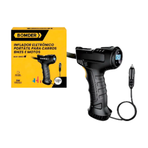 BOMBA DE AR COMPRESSOR DIGITAL PORTÁTIL COM LED BOMVINK BOM-8903