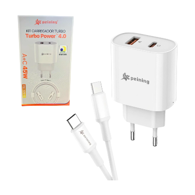 CARREGADOR USB+TPC 45W TCP PEINING PEI-329-5