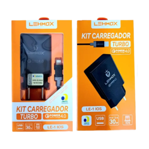 CARREGADOR IOS TURBO LEHMOX LE-1IOS