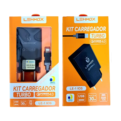 CARREGADOR IOS TURBO LEHMOX LE-1IOS